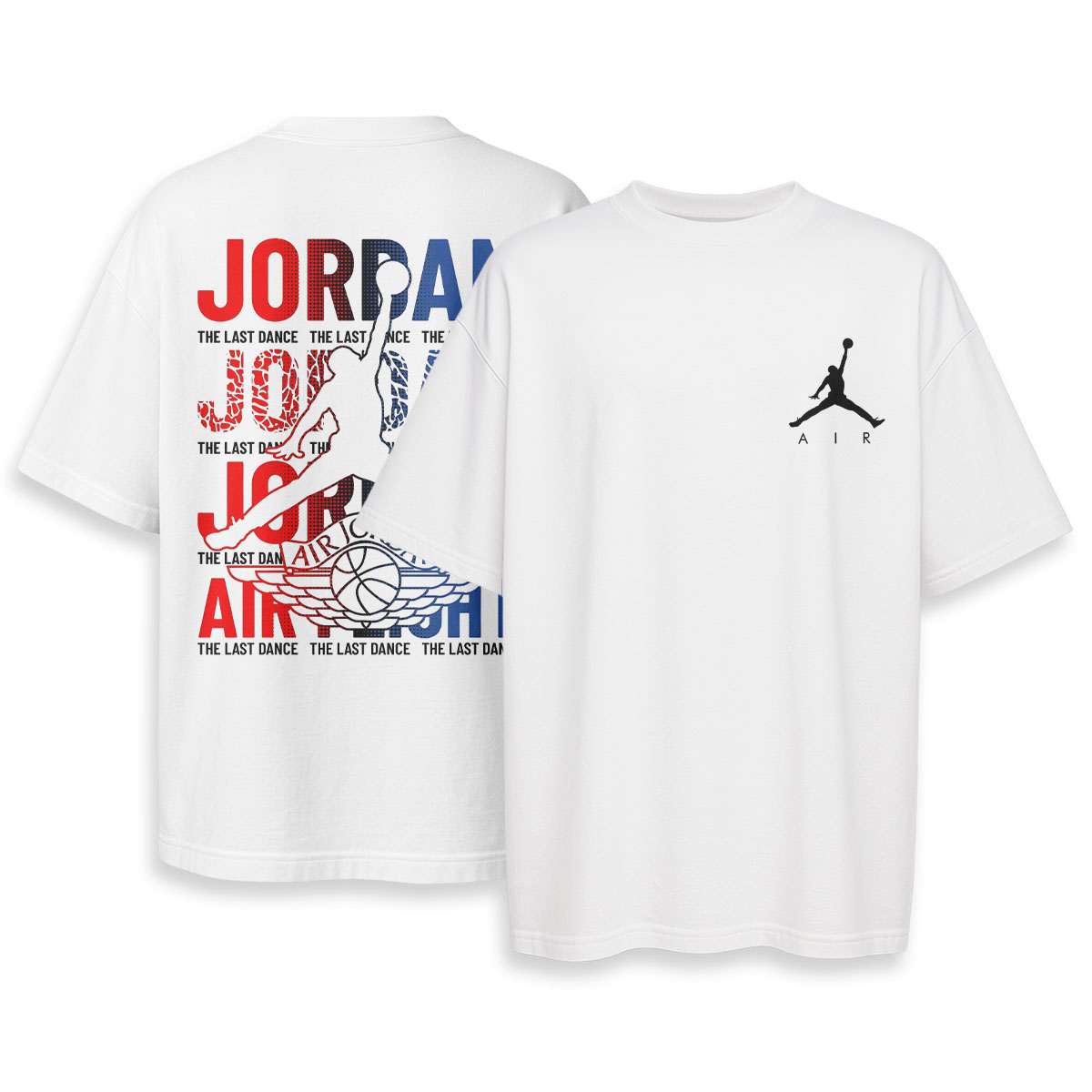 JORDAN - Boxy Drop-Shoulder Tee - Streetwear Style