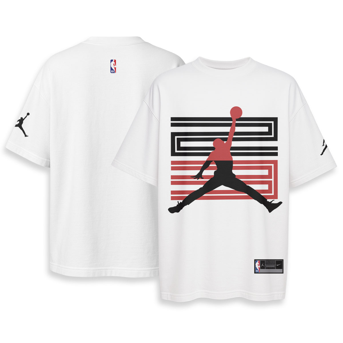 JORDAN - Boxy Drop-Shoulder Tee - Streetwear Fashion