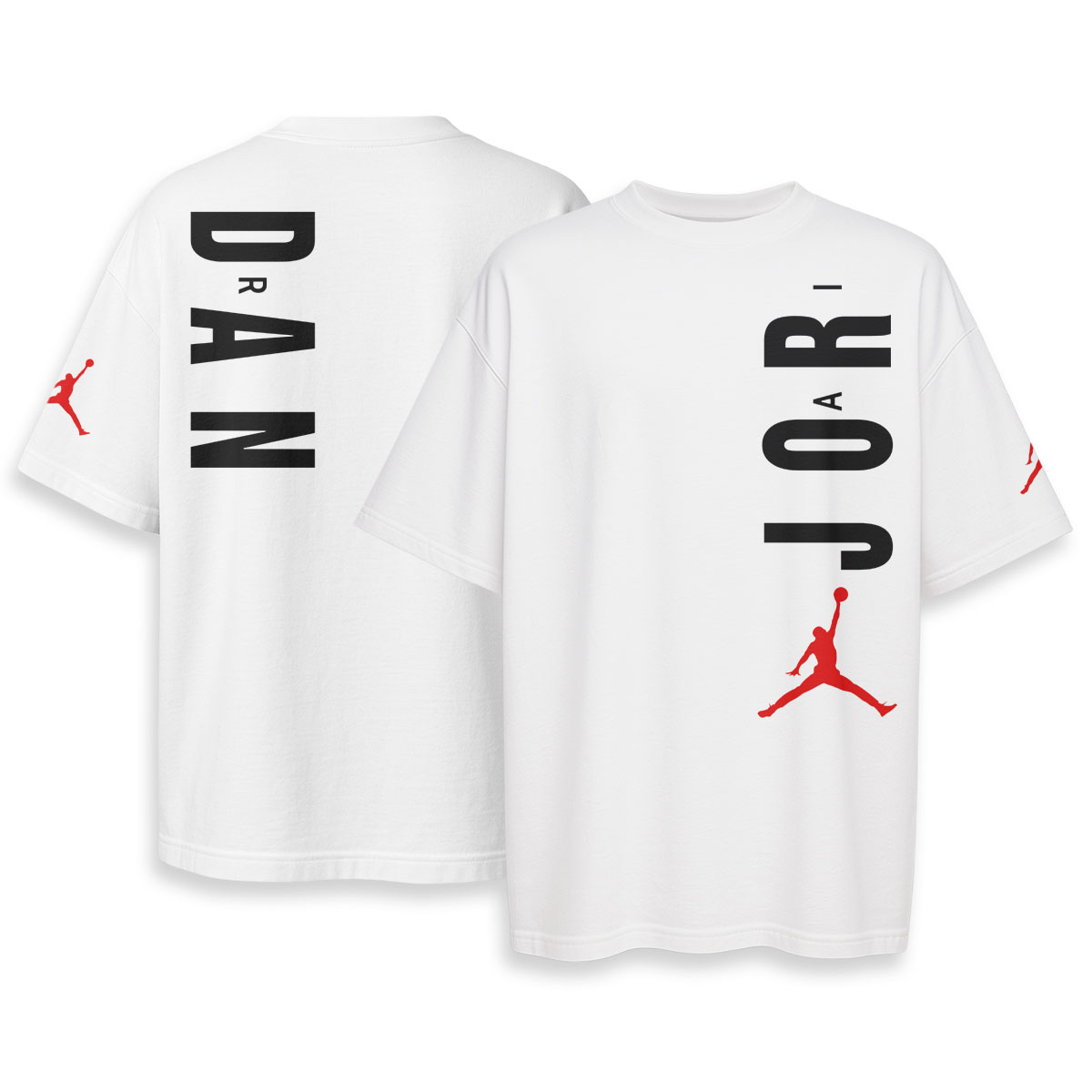 JORDAN - Boxy Drop-Shoulder Tee - Streetwear Style