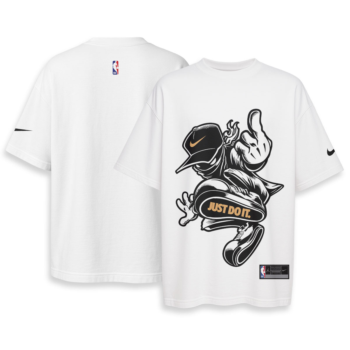 NIKE - Boxy Drop-Shoulder Tee - Streetwear Fashion