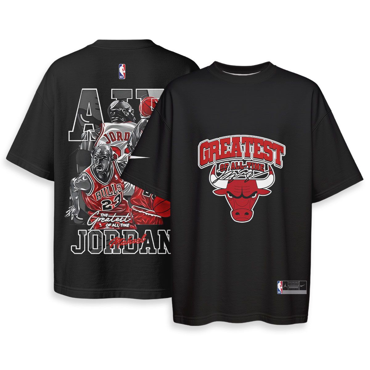 Michael Jordan - Boxy Drop-Shoulder Tee - Streetwear Fashion
