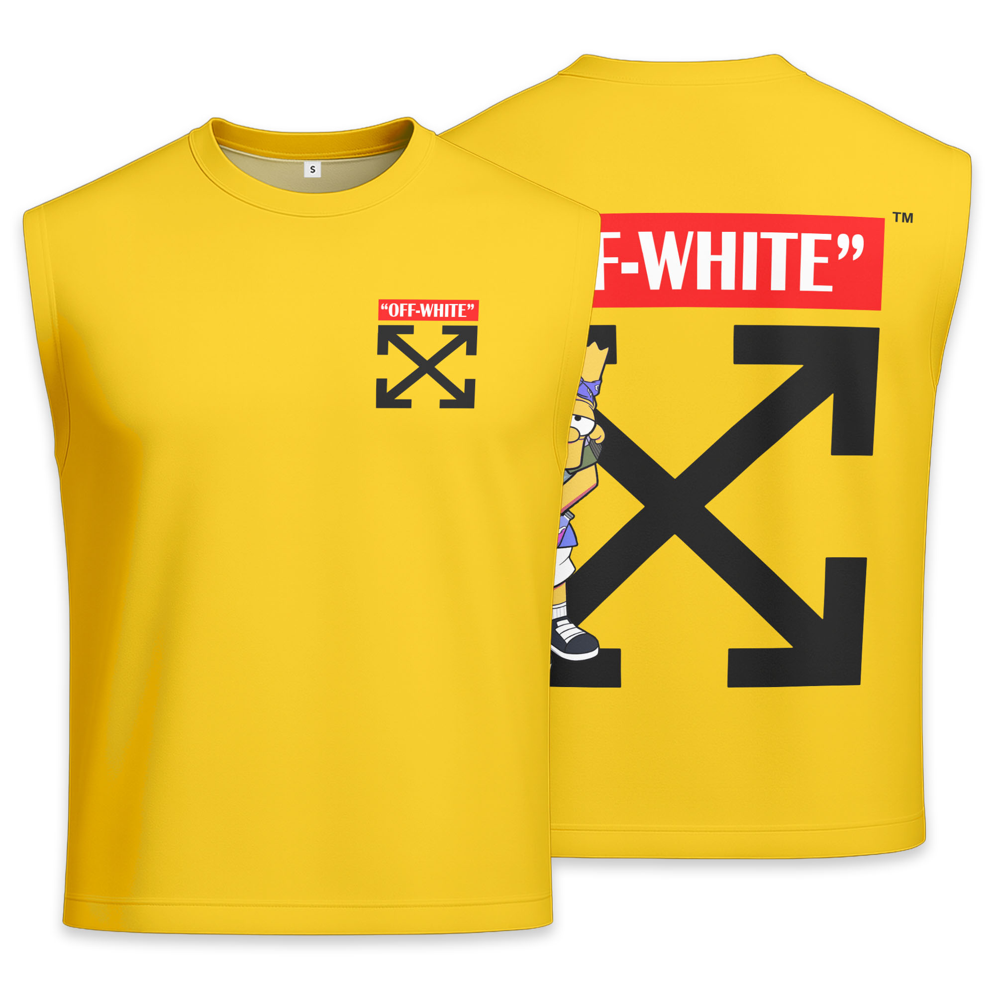 Off White x Bart Simpson - Men's Premium Tank - Regular Fit