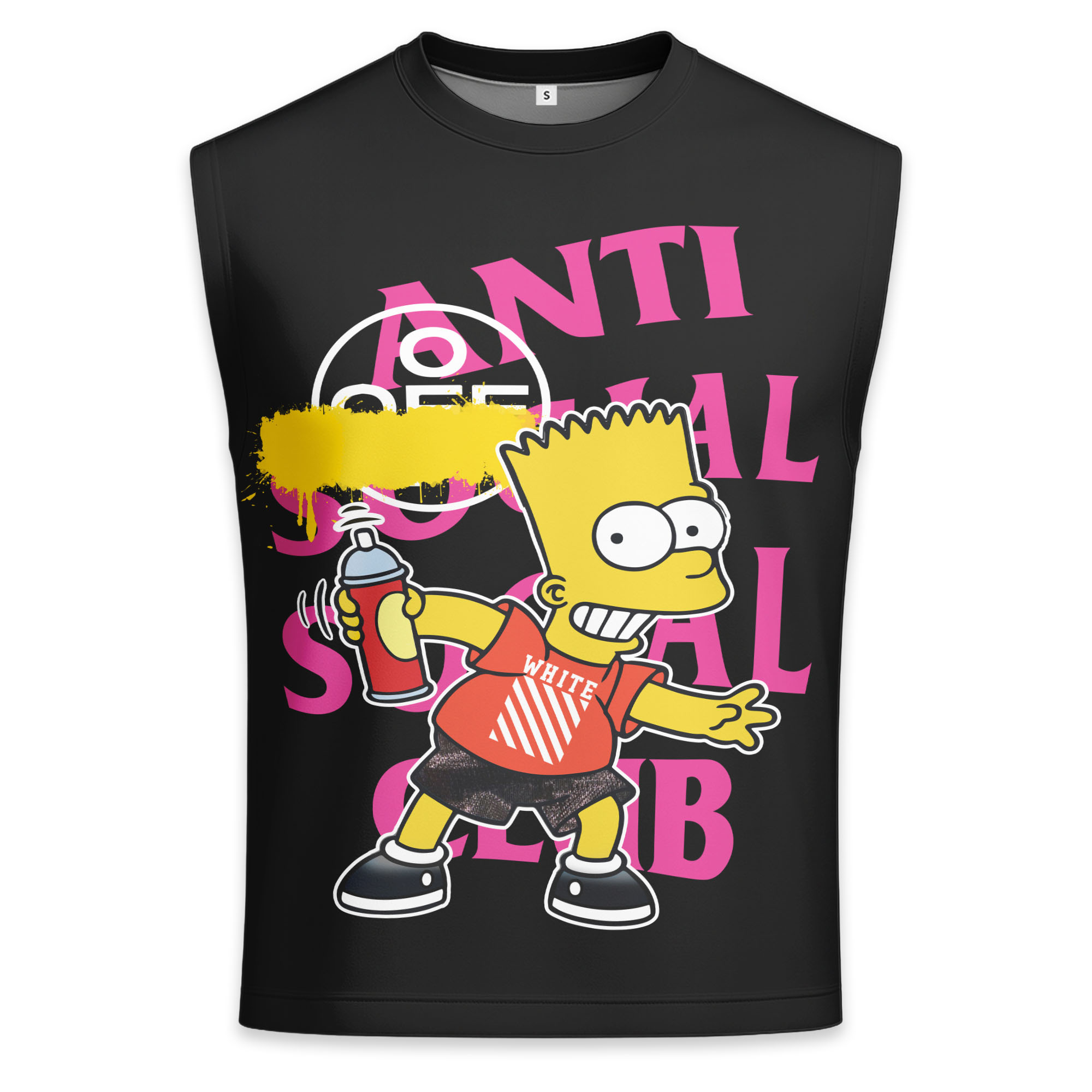 OFF WHITE, Bart Simpson - Men's Premium Tank - Regular Fit