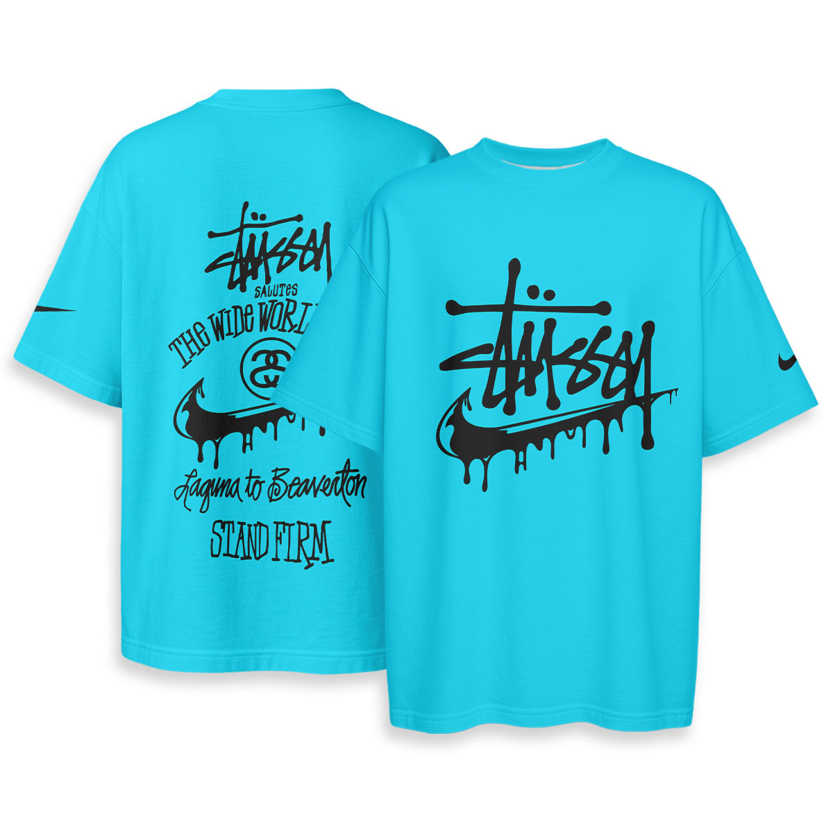 Stussy, NIKE - Oversized Boxy Tee