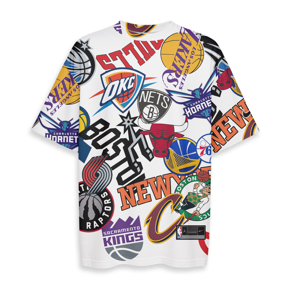 NBA Logo Teams - Oversized Boxy Tee