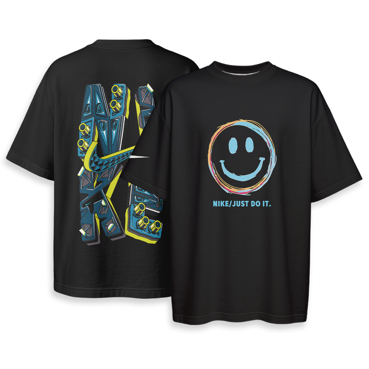 NIKE Smile-Just Do It - Oversized Boxy Tee