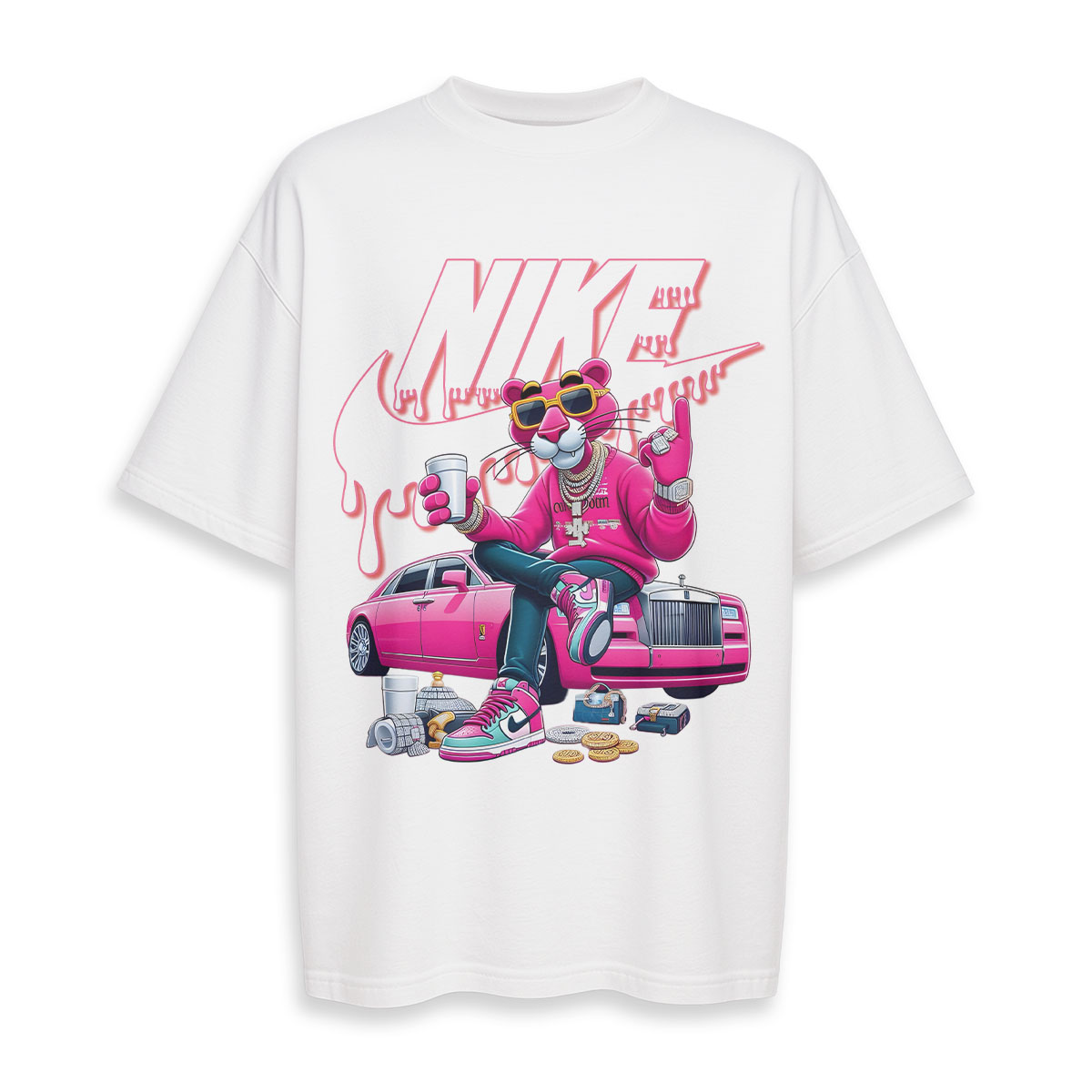 NIKE, Pink Panther - Oversized Boxy Tee