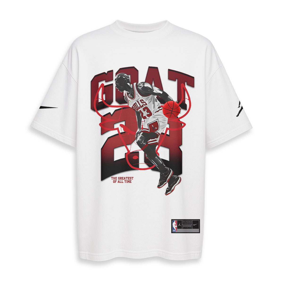Michael Jordan, Chicago Bulls - Oversized Boxy Tee