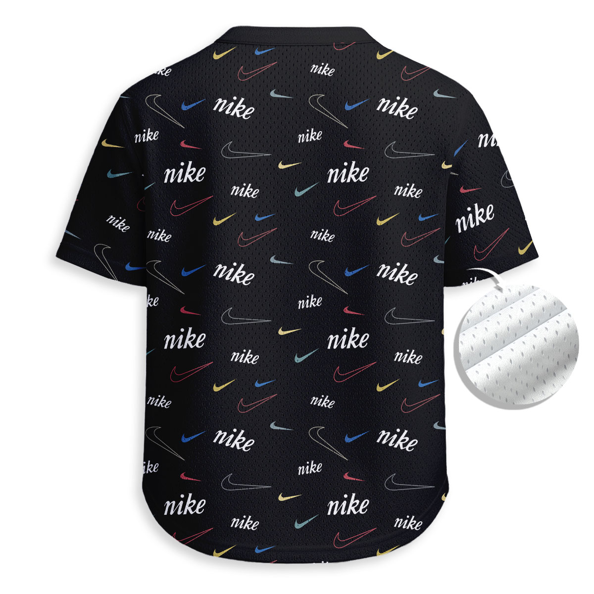 NIKE - Unisex V-Neck Mesh Tee - Relaxed Fit
