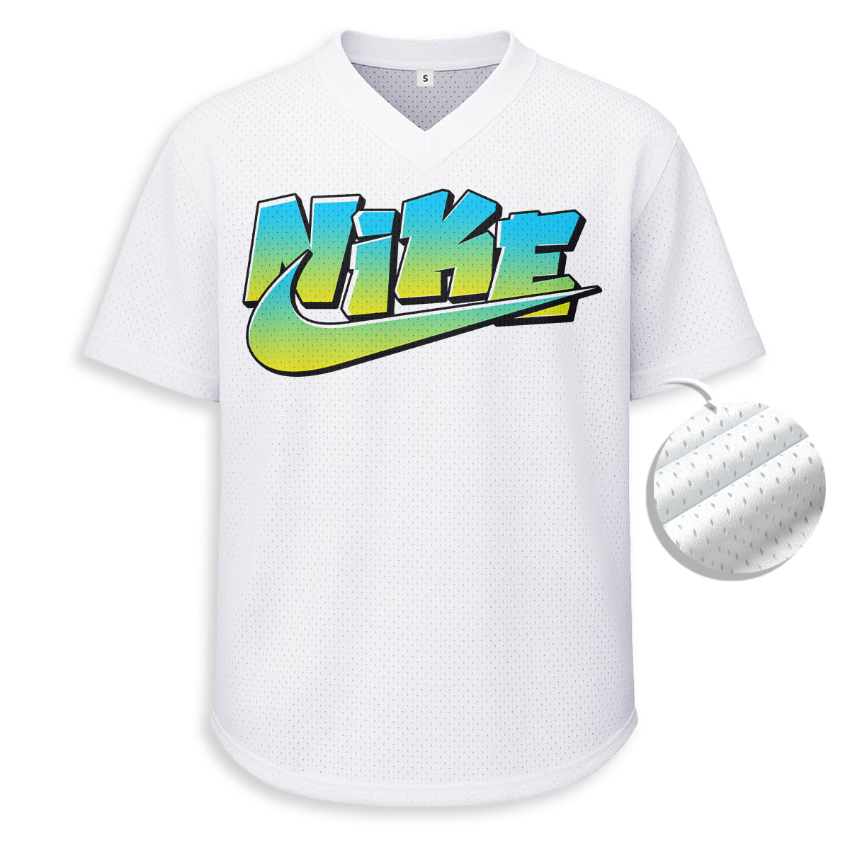 NIKE, Looney Tunes - Unisex V-Neck Mesh Tee - Relaxed Fit