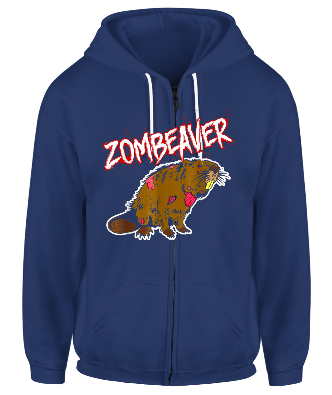 Zombie Animal Shirt Zombeaver Wild Life Halloween Tee TShirt