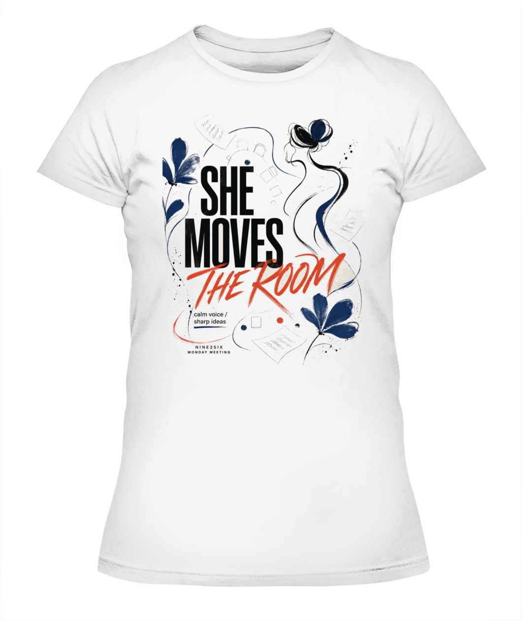 She Moves The Room Fitted Tee