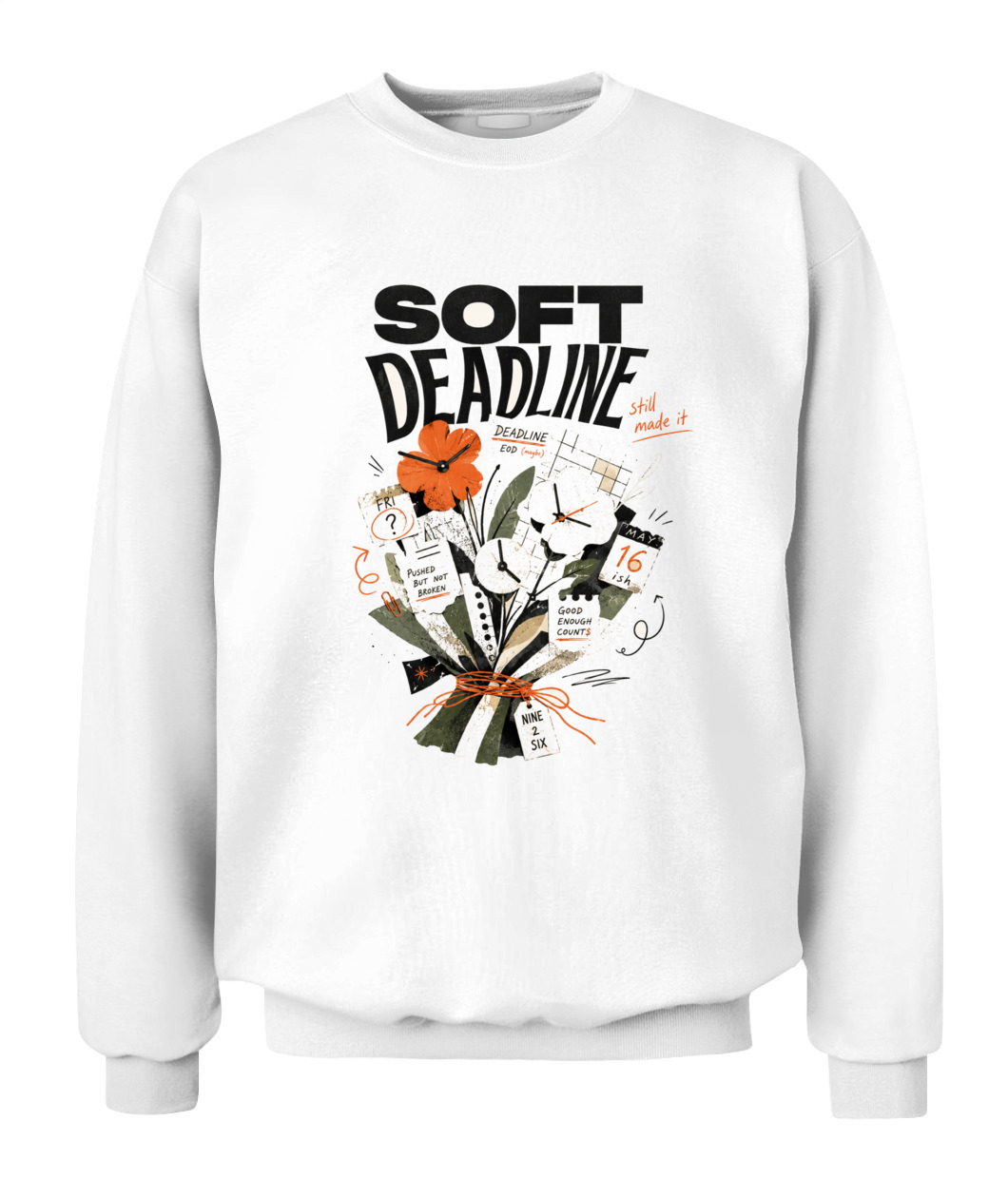 Soft Deadline Bouquet Sweatshirt